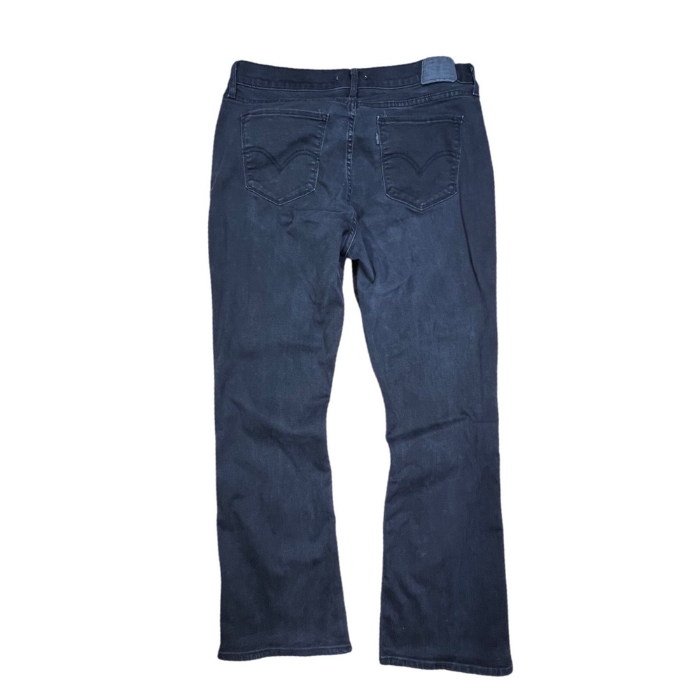 Levi's Jeans‎ Black Wash Bootcut Flare Mid Rise Size 16M W33 L32 - Picture 3 of 11